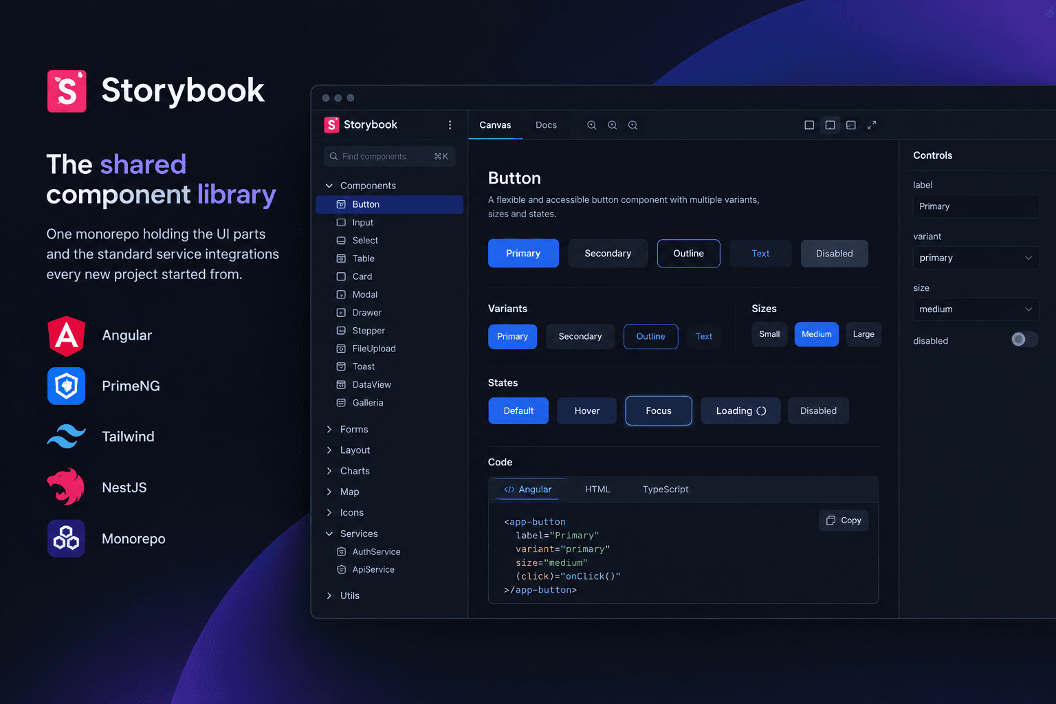 The shared component library